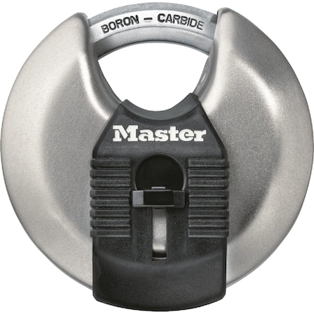 Master Lock Magnum 2-3/4 In. W. Stainless Steel Discus Keyed Different Padlock M40XD